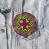Badge Rond 10 Cm Rainbow Berry Cross (En situation)