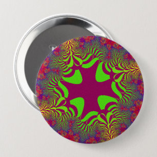 Badge Rond 10 Cm Rainbow Berry Cross