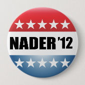 BADGE ROND 10 CM RALPH NADER (Devant)