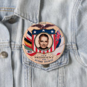 Badge Rond 10 Cm Ralph Nader 2012 (En situation)