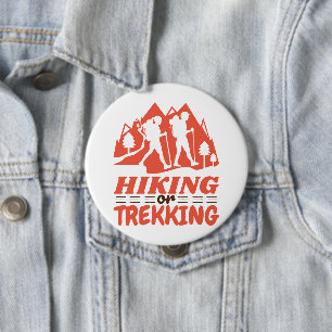 Badge Rond 10 Cm Randonnée ou trekking