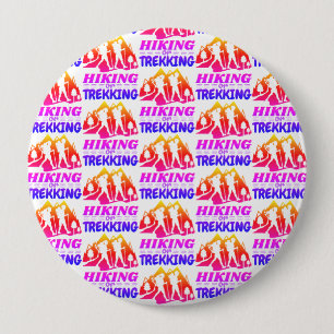 Badge Rond 10 Cm Randonnée ou trekking