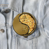 Badge Rond 10 Cm Rat de feu (En situation)