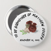 Badge Rond 10 Cm Relation à être Boutoniere (Devant & derrière)