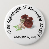 Badge Rond 10 Cm Relation à être Boutoniere (Devant)