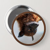Badge Rond 10 Cm Renard volant (Devant & derrière)