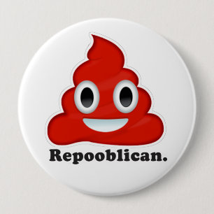 Badge Rond 10 Cm Repooblican Emoji