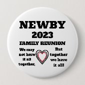 BADGE ROND 10 CM RÉUNION DE FAMILLE 2023 (Devant)