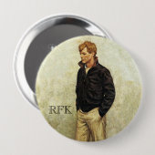 Badge Rond 10 Cm Robert F. Kennedy (Devant & derrière)