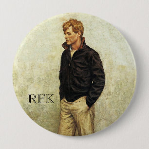 Badge Rond 10 Cm Robert F. Kennedy