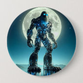 Badge Rond 10 Cm Robot Sasquatch (Devant)