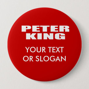 BADGE ROND 10 CM ROI FOR SENATE DE PETER