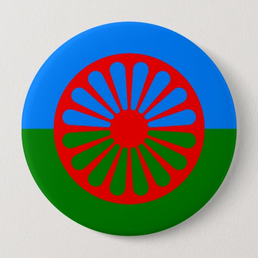Badge Rond 10 Cm Roma, Inde (Devant)