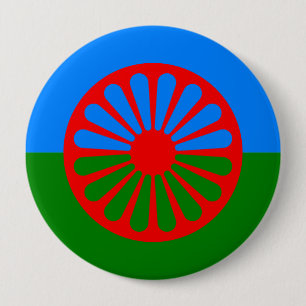 Badge Rond 10 Cm Roma, Inde