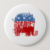 Badge Rond 10 Cm ROMNEY républicain (Devant)