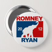 Badge Rond 10 Cm ROMNEY RYAN 2012 ICON.png PROFESSIONNELS (Devant & derrière)