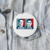 BADGE ROND 10 CM ROMNEY RYAN ART (En situation)