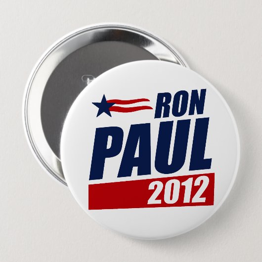 BADGE ROND 10 CM RON PAUL 2012 (Devant & derrière)