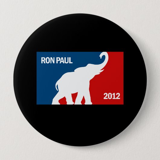 BADGE ROND 10 CM RON PAUL 2012 PRO (Devant)
