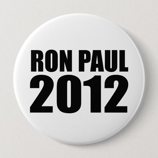 Badge Rond 10 Cm Ron Paul en 2012 (Devant)