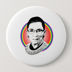 Badge Rond 10 Cm Ruth Rainbow