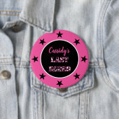 Badge Rond 10 Cm Sa Dernière soirée de bachelorette Rodeo Disco (En situation)
