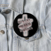 Badge Rond 10 Cm Salut simplement indiqué (En situation)