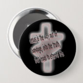 Badge Rond 10 Cm Salut simplement indiqué (Devant & derrière)