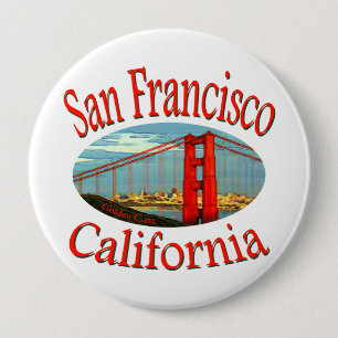 Badge Rond 10 Cm San Francisco la Californie
