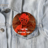 Badge Rond 10 Cm Satan dit, "je veux que VOUS votiez pour l'atout ! (En situation)