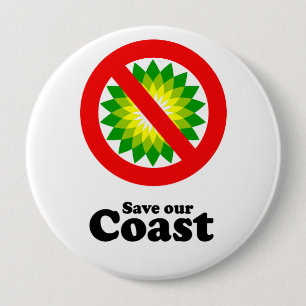 BADGE ROND 10 CM SAUVER NOTRE CÔTE
