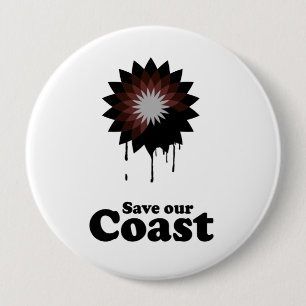 BADGE ROND 10 CM SAUVER NOTRE CÔTE