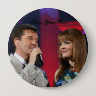 Badge Rond 10 Cm Sauvez votre amour, sauvez votre amour !