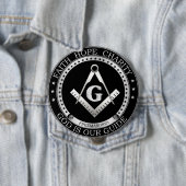 Badge Rond 10 Cm Sceau de franc-maçonnerie (En situation)