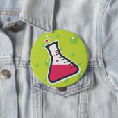 Badge Rond 10 Cm Science étrange (En situation)
