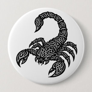 Badge Rond 10 Cm Scorpion Sigil du Scorpion — Encre Mythique du Zod