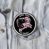 Badge Rond 10 Cm Se préparer pour l'épingle de lit (En situation)