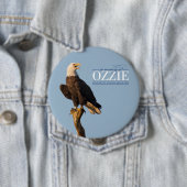 Badge Rond 10 Cm Se rappeler le bouton d'Ozzie (En situation)