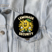 Badge Rond 10 Cm Sécurité du socle Lemonade (En situation)