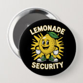 Badge Rond 10 Cm Sécurité du socle Lemonade (Devant & derrière)