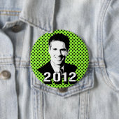 BADGE ROND 10 CM SÉNATEUR SCOTT BROWN (En situation)