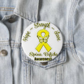 Badge Rond 10 Cm Sensibilisation au spina bifida (En situation)