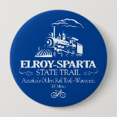 Badge Rond 10 Cm Sentier d'État Elroy-Sparta (RT) (Devant)