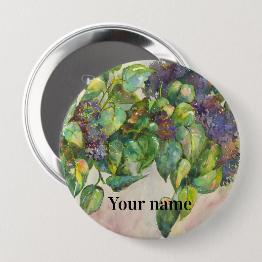 Badge Rond 10 Cm seringue (Devant & derrière)