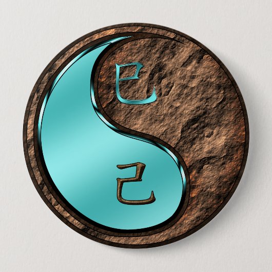 Badge Rond 10 Cm Serpent de terre (Devant)