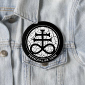 Badge Rond 10 Cm Sigil de Léviathan (En situation)