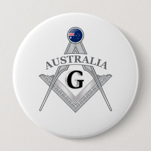 Badge Rond 10 Cm Signe de la franc-maçonnerie australienne