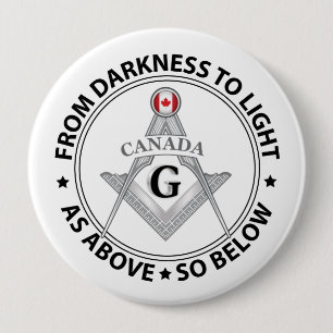 Badge Rond 10 Cm Signe de la franc-maçonnerie Canada
