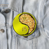 Badge Rond 10 Cm Singe de Feu (En situation)