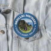 Badge Rond 10 Cm Skellig Michael (rd) (En situation)